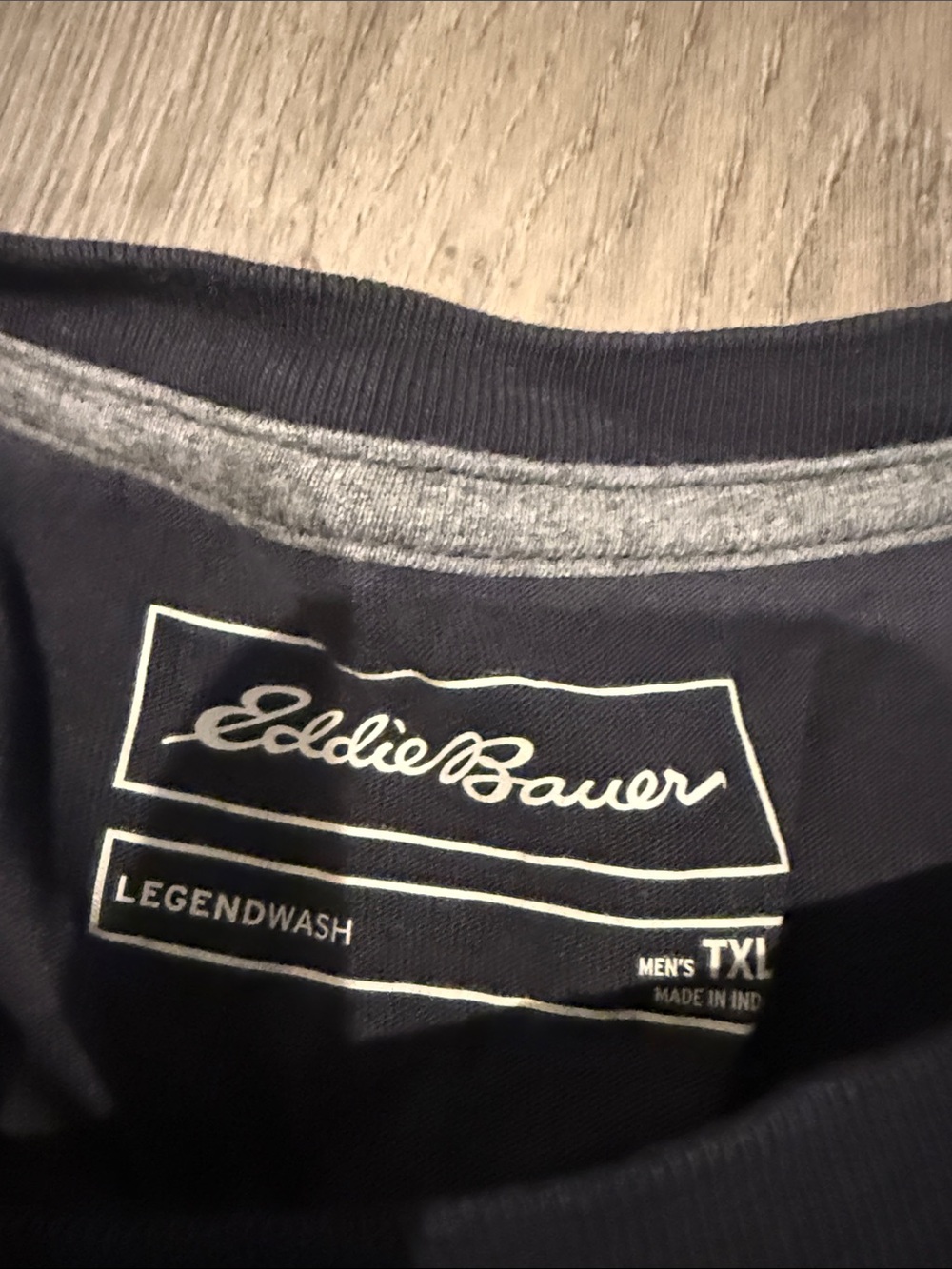 Eddie Bauer Men's Short Sleeve Crew Tee - Navy - Picture 2 of 2